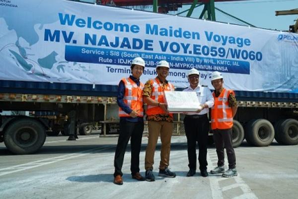 Terminal Teluk Lamong sambut peluncuran New Service ( Foto : Isrimewa ) 