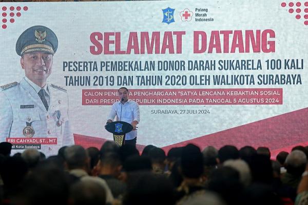 Ratusan Pendonor Surabaya Akan Terima Penghargaan Presiden