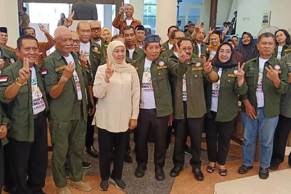 Purnawiran TNI / Polrri Yang Tergabung Di Relawan Juang Pastikan Dukungan Ke Khofifah