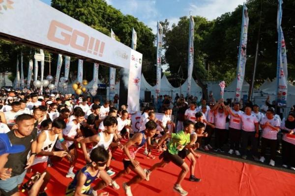 Bulan Inklusi Keuangan (BIK) Run 2025 di Banyuwangi, Jawa Timur. Sabtu (18/10/2025) ANTARA/HO-Pemkab Banyuwangi 